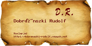 Dobránszki Rudolf névjegykártya